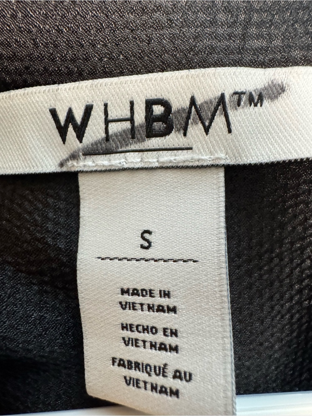 White House Black Market Black Sleeveless Button-Front Utility Shell Blouse - Picture 3 of 3